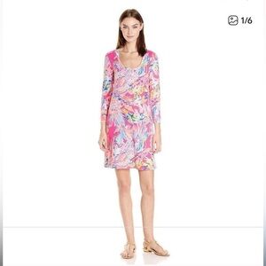 Lilly Pulitzer Devon Dress Tiki Pink